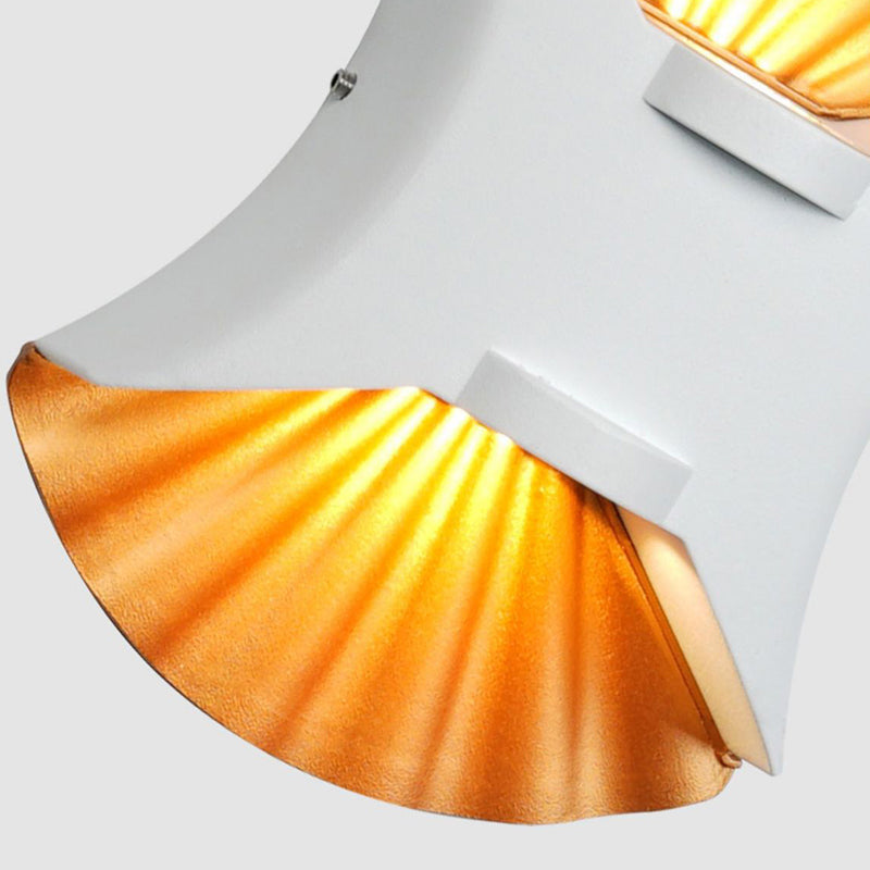 Zeitgenössische kreative wasserdichte Conch Aluminium Glas Outdoor LED Wandleuchte für Außenbereich Terrasse 