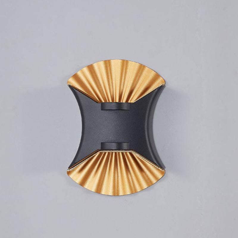 Zeitgenössische kreative wasserdichte Conch Aluminium Glas Outdoor LED Wandleuchte für Außenbereich Terrasse 