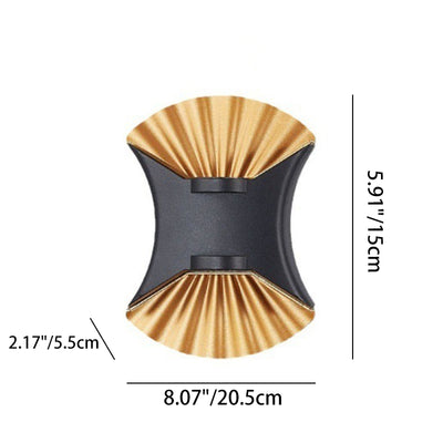 Zeitgenössische kreative wasserdichte Conch Aluminium Glas Outdoor LED Wandleuchte für Außenbereich Terrasse 