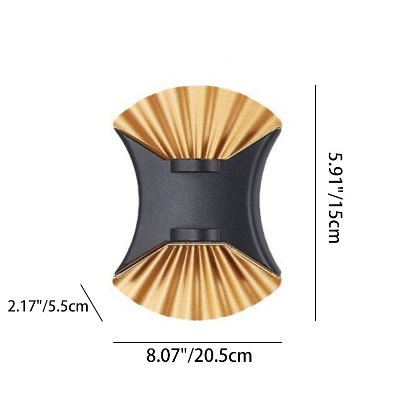 Zeitgenössische kreative wasserdichte Conch Aluminium Glas Outdoor LED Wandleuchte für Außenbereich Terrasse 