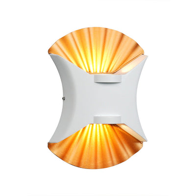 Zeitgenössische kreative wasserdichte Conch Aluminium Glas Outdoor LED Wandleuchte für Außenbereich Terrasse 