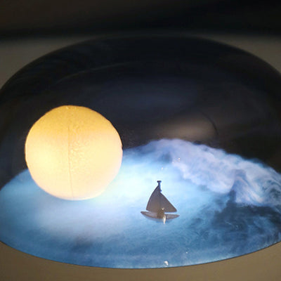 Contemporary Creative Bluetooth Round ABS PC PVC USB LED Kids Night Light For Bedroom