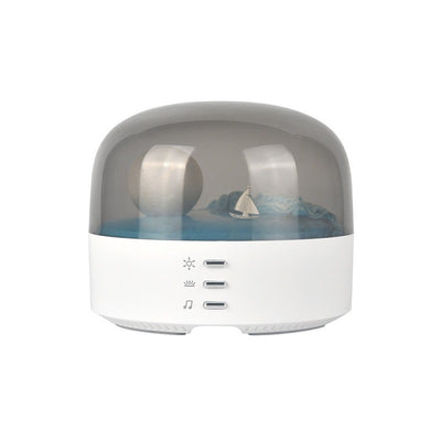 Contemporary Creative Bluetooth Round ABS PC PVC USB LED Kids Night Light For Bedroom