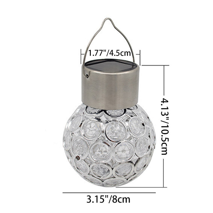 Moderne Art Deco Globus Wasserdichte Solarbetriebene Edelstahl PVC Eisen LED Außenleuchten Landschaftsbeleuchtung Für Garten 