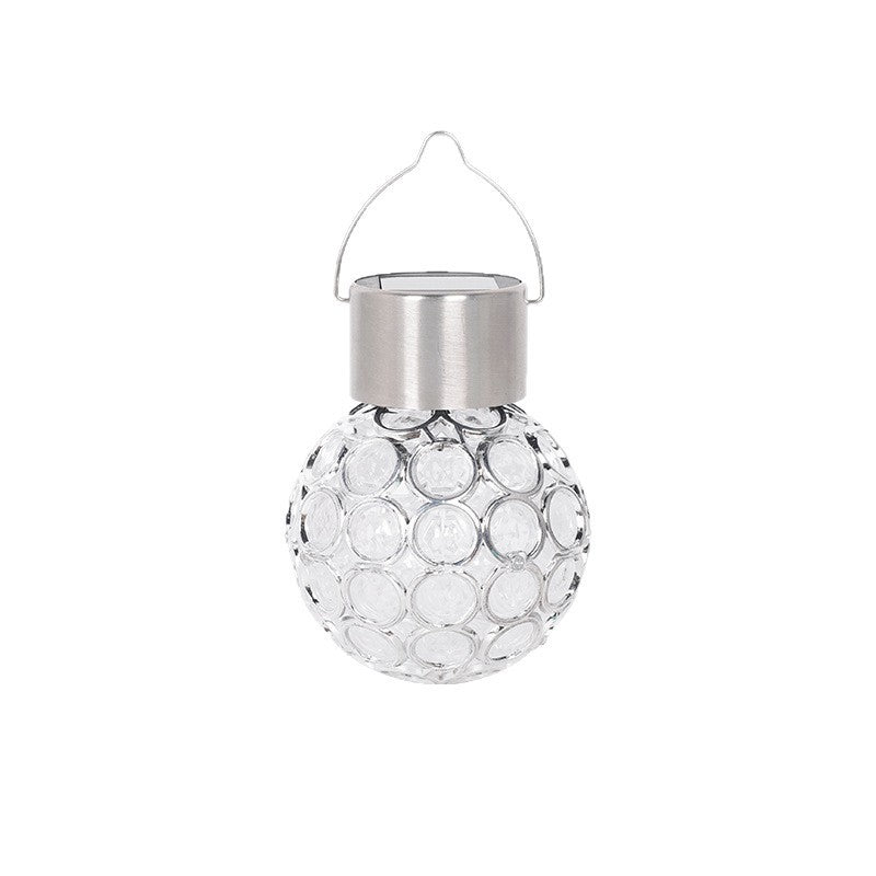 Modern Art Deco Globe Waterproof Solar Stainless Steel PVC Iron LED Outdoor Lights  Landscape Lighting  For Garden