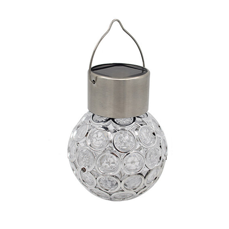 Moderne Art Deco Globus Wasserdichte Solarbetriebene Edelstahl PVC Eisen LED Außenleuchten Landschaftsbeleuchtung Für Garten 