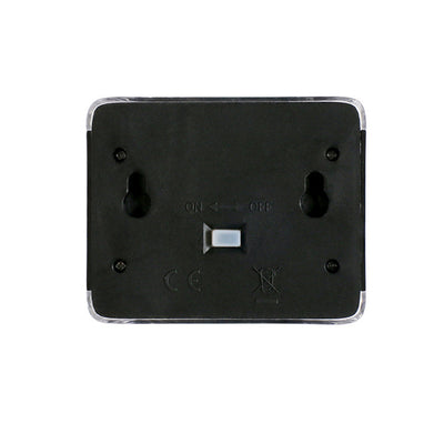 Modern Minimalist Waterproof Solar Rectangular Plastic LED Wall Sconce Lamp For Outdoor Patio