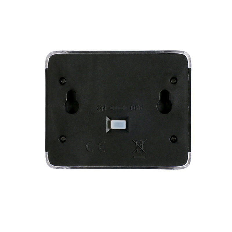 Modern Minimalist Waterproof Solar Rectangular Plastic LED Wall Sconce Lamp For Outdoor Patio