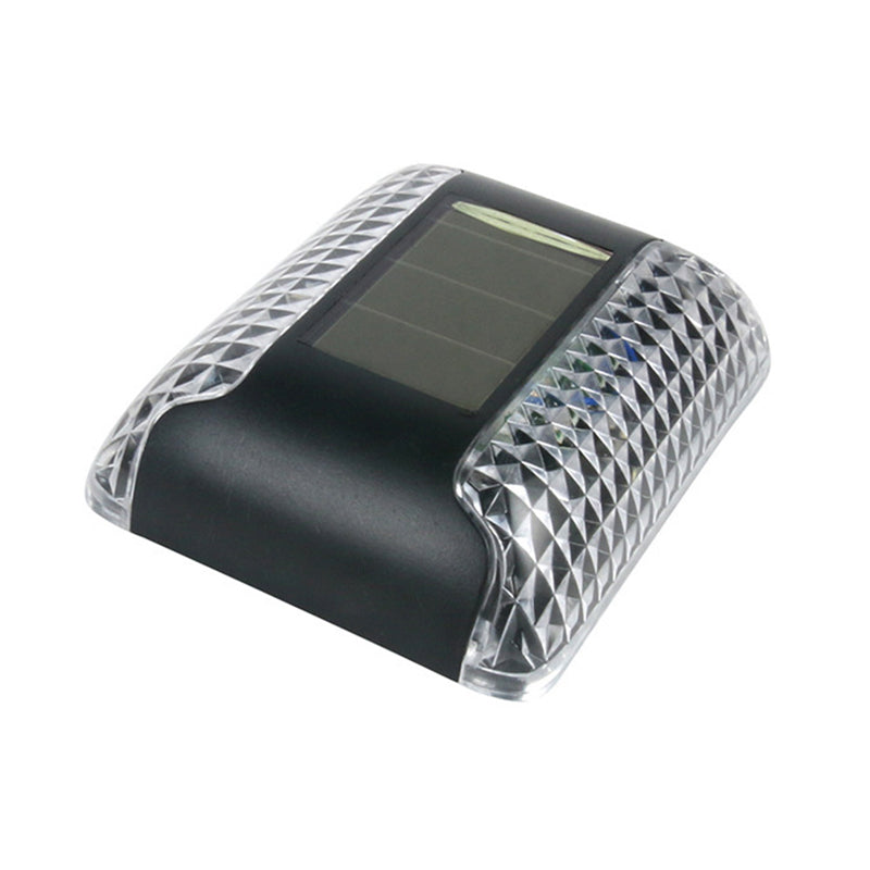 Modern Minimalist Waterproof Solar Rectangular Plastic LED Wall Sconce Lamp For Outdoor Patio