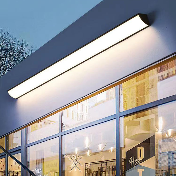 Applique murale moderne minimaliste étanche rectangulaire en aluminium acrylique LED pour jardin 