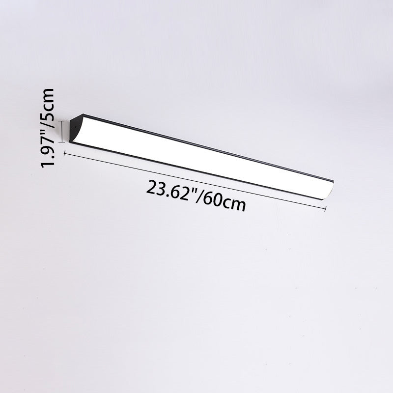 Applique murale moderne minimaliste étanche rectangulaire en aluminium acrylique LED pour jardin 