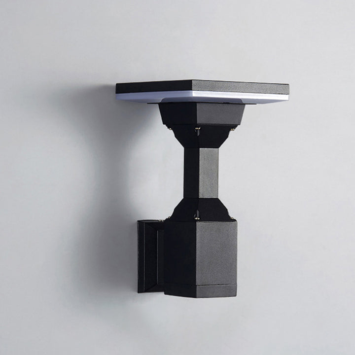Modern Art Deco Waterproof Round Square Aluminum Silicone PC LED Outdoor Wall Sconce Lamp For Outdoor Patio