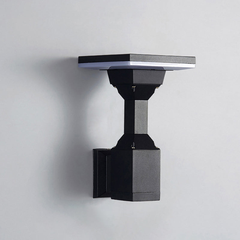 Moderne Art Deco Wasserdichte Runde Quadrat Aluminium Silikon PC LED Außenwandleuchte Für Außenbereich Terrasse 