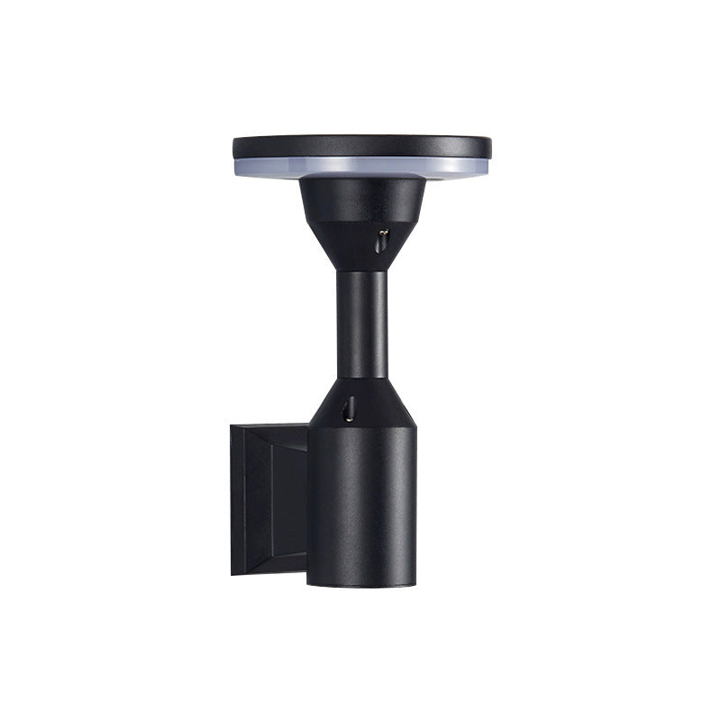 Moderne Art Deco Wasserdichte Runde Quadrat Aluminium Silikon PC LED Außenwandleuchte Für Außenbereich Terrasse 
