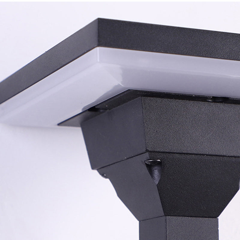 Moderne Art Deco Wasserdichte Runde Quadrat Aluminium Silikon PC LED Außenwandleuchte Für Außenbereich Terrasse 