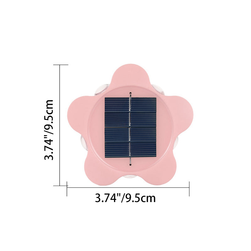 Modern Art Deco Star Waterproof Solar ABS &amp; Acrylic LED Outdoor Wall Sconce Lamp For Outdoor Patio