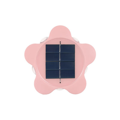 Moderne Art Deco Stern Wasserdichte Solar ABS & Acryl LED Außenwandleuchte Für Außenbereich Terrasse 