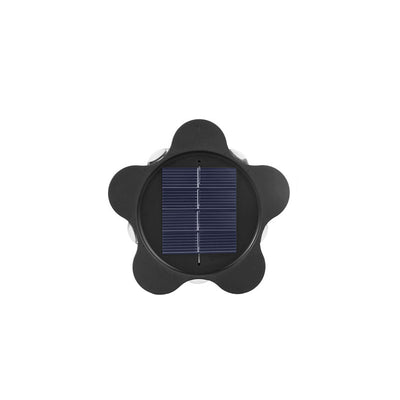 Moderne Art Deco Stern Wasserdichte Solar ABS & Acryl LED Außenwandleuchte Für Außenbereich Terrasse 