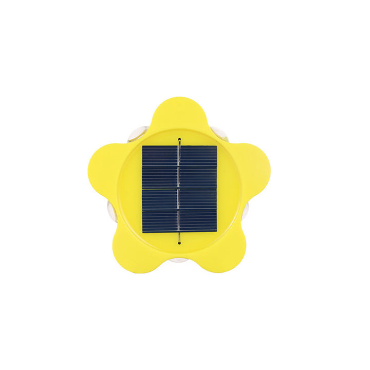 Modern Art Deco Star Waterproof Solar ABS &amp; Acrylic LED Outdoor Wall Sconce Lamp For Outdoor Patio