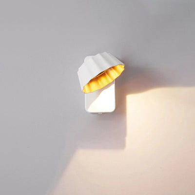 Contemporary Industrial Waterproof Rotatable Flower Aluminum Glass Outdoor LED Wall Sconce Lamp For Outdoor Patio