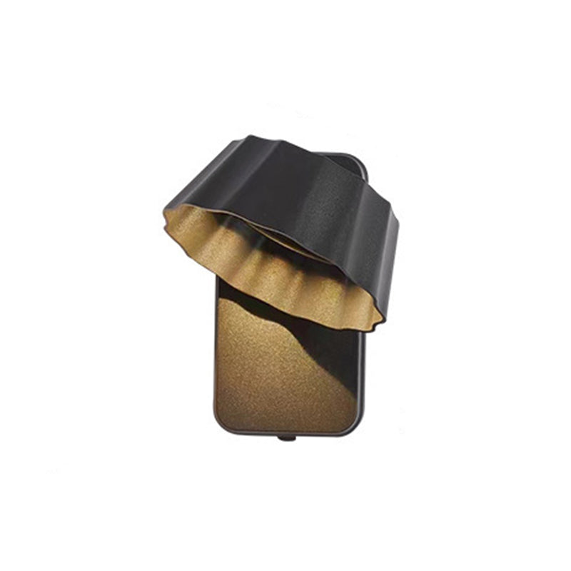 Applique murale LED extérieure contemporaine en aluminium avec verre rotatif et étanche pour terrasse extérieure 