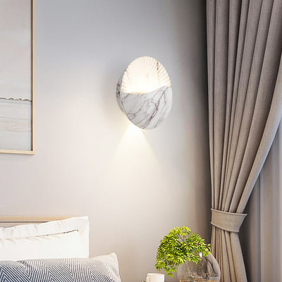 Modern Minimalist Waterproof Round Metal Glass Outdoor LED Wall Sconce Lamp For Garden