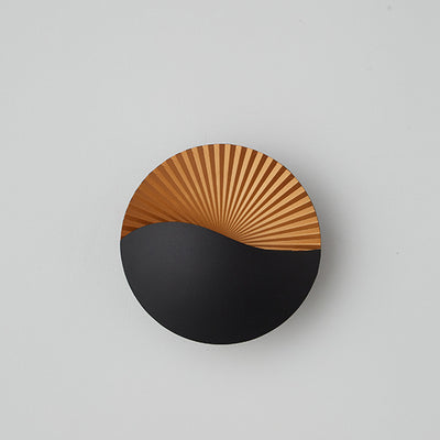 Modern Minimalist Waterproof Round Metal Glass Outdoor LED Wall Sconce Lamp For Garden