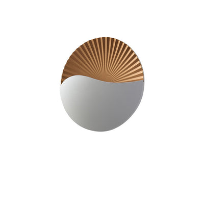 Modern Minimalist Waterproof Round Metal Glass Outdoor LED Wall Sconce Lamp For Garden