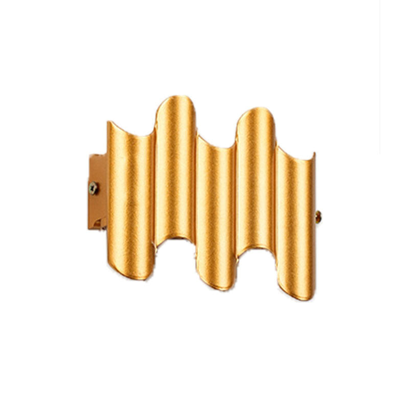 Contemporary Industrial Waterproof Geometric Aluminum PC Outdoor Wall Sconce Lamp For Garden