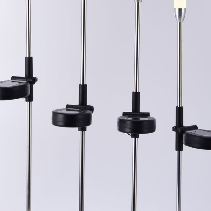 Lumière extérieure LED étanche moderne Art Déco cylindre solaire en acrylique aluminium acier inoxydable ABS pour l&
