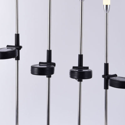 Moderne Art Deco wasserdichte Solarzylinder Acryl Aluminium Edelstahl ABS LED Außenleuchte Landschaftsbeleuchtung für den Garten 