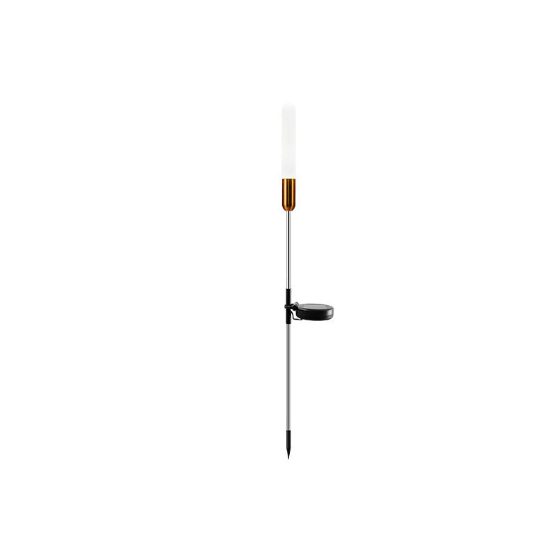 Lumière extérieure LED étanche moderne Art Déco cylindre solaire en acrylique aluminium acier inoxydable ABS pour l&