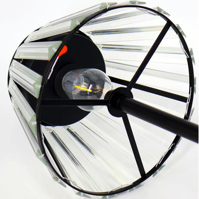 Contemporary Industrial Waterproof Solar USB Iron Glass Outdoor LED Standing Floor Lamp For Garden