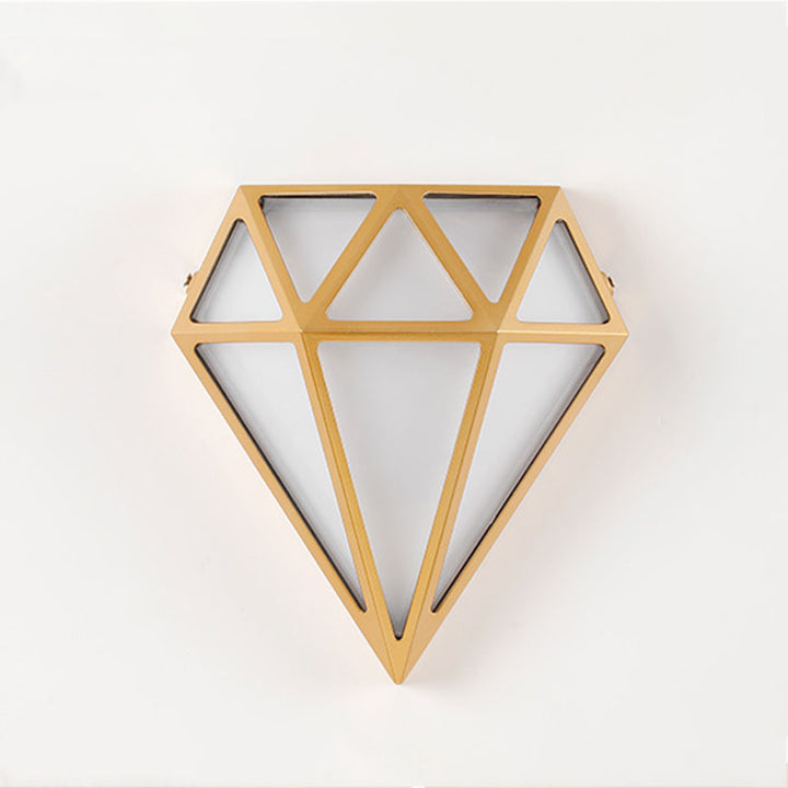 Moderne Art-Deco-Wasserdichte Diamant-Aluminium-Acryl-LED-Außenwandleuchte Für Garten 