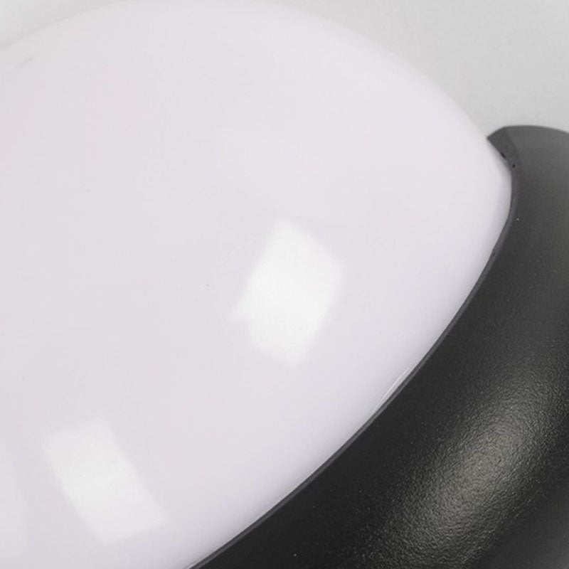 Modern Minimalist Waterproof UFO Aluminum Plastic LED Outdoor Wall Sconce Lamp For Garden