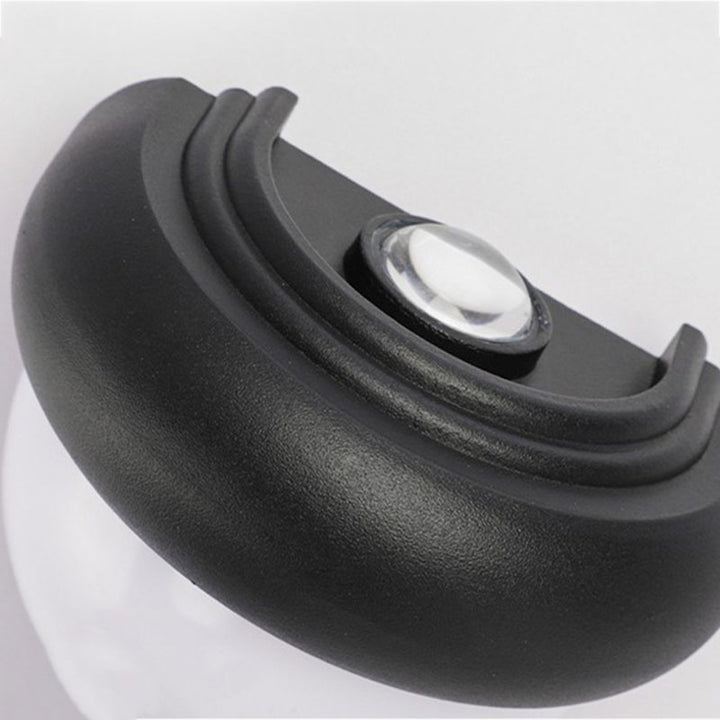 Modern Minimalist Waterproof UFO Aluminum Plastic LED Outdoor Wall Sconce Lamp For Garden
