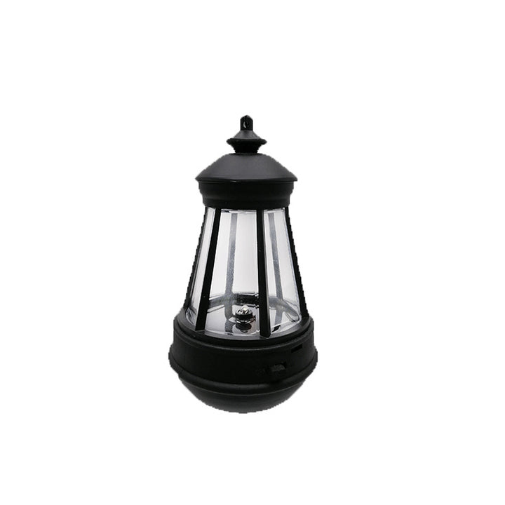 Moderne minimalistische wasserdichte Solar-Leuchtturm-Eisen-Acryl-LED-Camping-Außenleuchte Landschaftsbeleuchtung für den Garten 