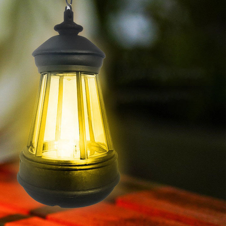 Moderne minimalistische wasserdichte Solar-Leuchtturm-Eisen-Acryl-LED-Camping-Außenleuchte Landschaftsbeleuchtung für den Garten 