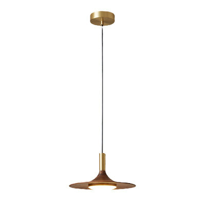 Traditional Rustic Round Iron Acrylic LED Pendant Light For Dining Room