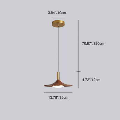 Traditional Rustic Round Iron Acrylic LED Pendant Light For Dining Room