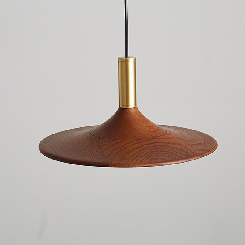 Traditional Rustic Round Iron Acrylic LED Pendant Light For Dining Room