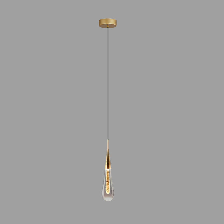 Zeitgenössischer kreativer Tropfen Aluminium Eisen Glas LED Kronleuchter für Esszimmer 