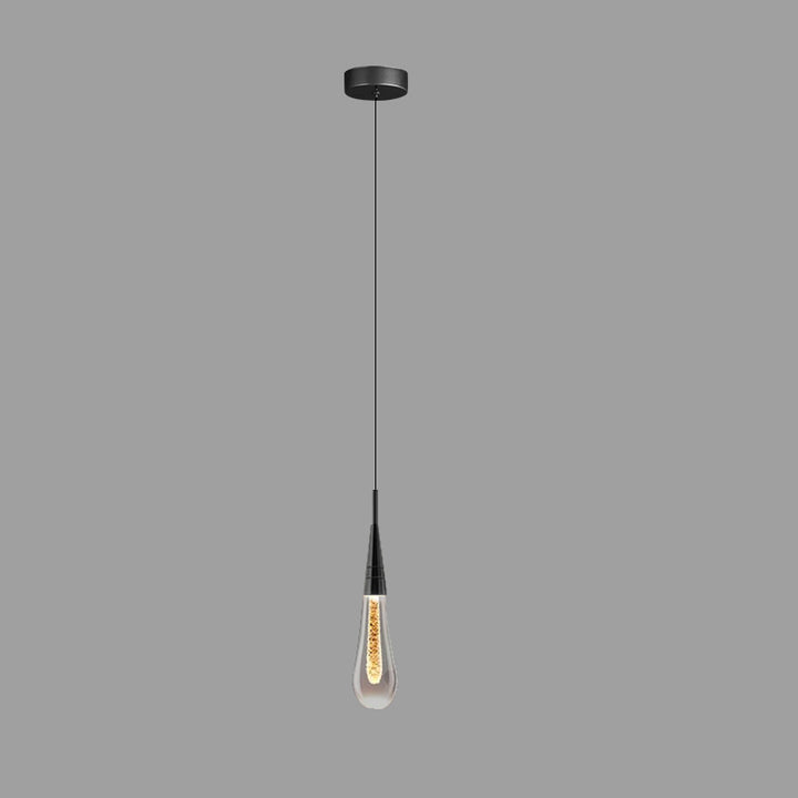Zeitgenössischer kreativer Tropfen Aluminium Eisen Glas LED Kronleuchter für Esszimmer 
