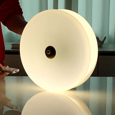Modern Minimalist Round Iron Glass LED Flush Mount Ceiling Light For Bedroom