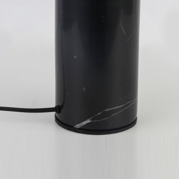Modern Art Deco Geometric Iron Marble 1-Light Table Lamp For Study