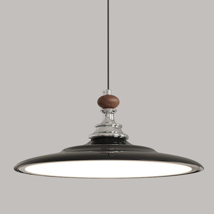 Modern Minimalist Flying Saucer Iron Aluminum PMMA LED Pendant Light For Living Room