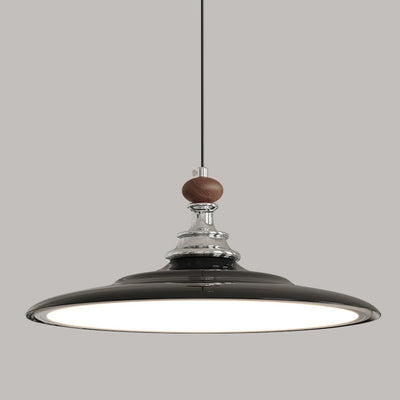 Modern Minimalist Flying Saucer Iron Aluminum PMMA LED Pendant Light For Living Room