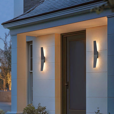 Modern Simplicity Waterproof Wings Aluminum PC LED Outdoor Wall Sconce Lamp For Garden