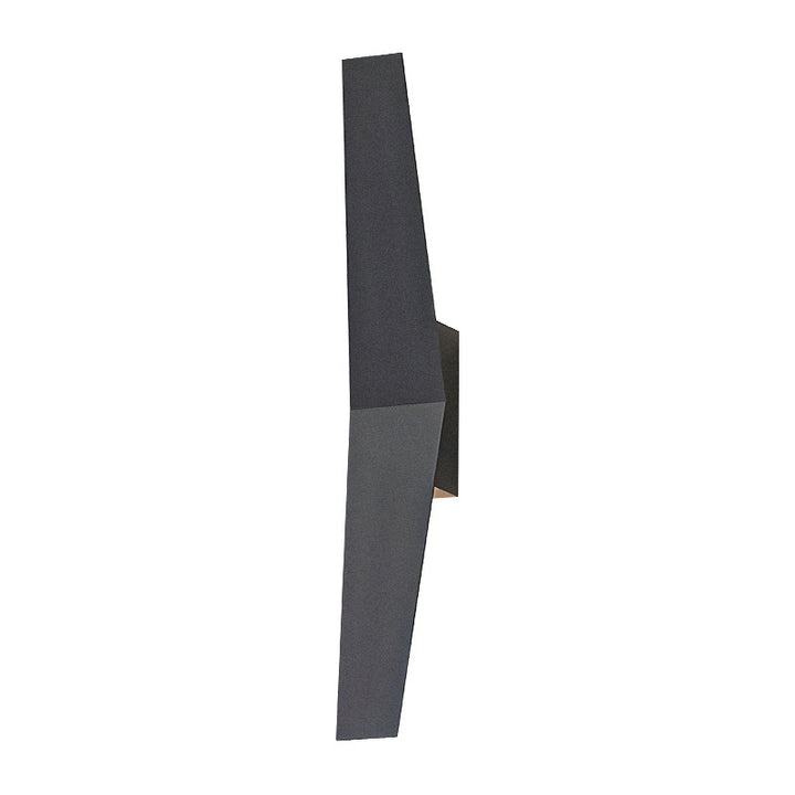 Applique murale extérieure LED en aluminium avec ailes étanches et simplicité moderne pour jardin 