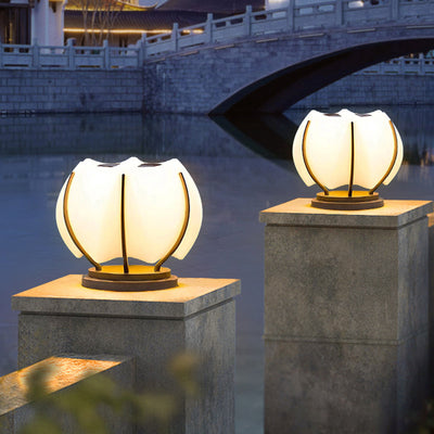 Contemporary Creative Waterproof Solar Flower Iron PE LED Outdoor Light Landscape Lighting For Garden